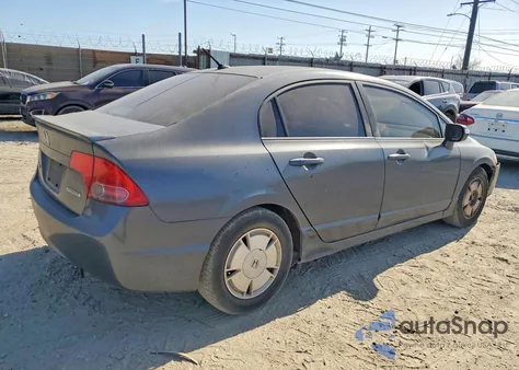 2008 Honda Civic Hybrid from USA, damaged, VIN JHMFA36238S028892